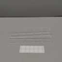 9.5 Large Acrylic Straw Holder for Cabinet Door - Reusable Tumbler Straw Organizer Storage, Small Kitchen Accessories Container, Ultra Sticky Cupboard Door Mounted (Transparent)