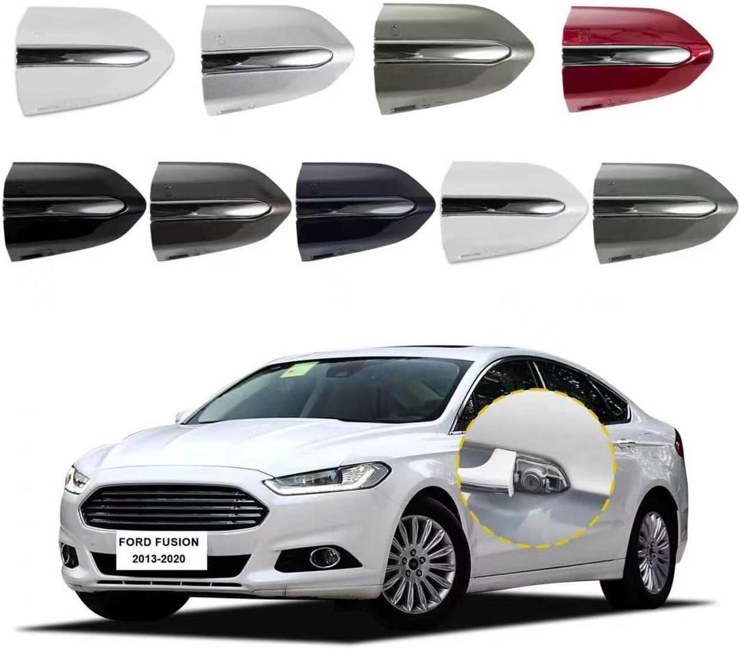 Car Exterior Door Handle Key Hole Trim Cover CapCompatible with Ford Fusion 2013 2014 2015 2016 2017 2018 2019 2020 DS7Z 54218A15-DC Door Handle Accessories Lock Cap Black with Electroplating