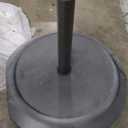 California Umbrella 75lbs Heavy Duty Weighted Patio Umbrella Base with Wheels, Hammertone Grey