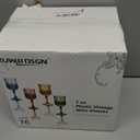 XUWAIDSGN 16 Pcs 7oz Plastic Vintage Wine Glasses Drinking Glasses Unbreakable Wedding Glassware Crystal Water Goblets Reusable Drinkware Vintage Champagne Flutes (16, Amber)