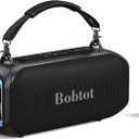 Small Portable Speaker for Adults with Wireless Microphone, Bluetooth Speaker, Punchy Bass, Four Magic Sound Voice Effects, Home Karaoke Player