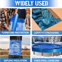 1312 Ft Winter Pool Cover Seal for Above Ground Pools, Winter Pool Cover Seal for Above, Windproof Stretchable Pool Cover Wrap Stretch Film Clear Cling for Keep Pool Clean