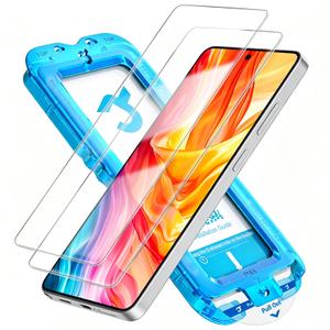 2 Pack for Samsung Galaxy S26 Ultra Screen Protector Auto Align Glass | [Auto-Dust Removal] [12 FT Shatterproof] Tempered Glass, Support Fingerprint Unlock, HD, Easy to Install, for Beginners