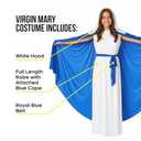 Morph Virgin Mary Costume for Kids, Mary Costume for Girls, Nativity Costumes for Kids, Christmas Costumes for Girls (Medium)