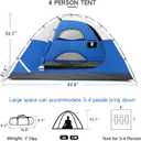 CAMEL CROWN Tents for Camping 3-4 Person Camping Dome Tent, Waterproof,Spacious, Lightweight Portable Backpacking Tent for Outdoor Camping/Hiking