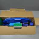 Pogo Jumper with Handle and Ball Pump, High Jump Toy Bounce Jump Trick Board Pogo Bouncing Ball Safe and Fun Pogo Stick for Kids Boys Girls and Adults (Blue)