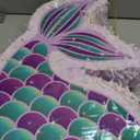 WERNNSAI Mermaid Piata - Mermaid Party Supplies Piata Bundle with Blindfold and Bat for Girls Kids Ocean Theme Birthday Party Game Carnival Activity Decorations (16.7" x 12.2" x 3.1")