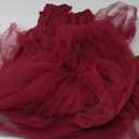 Women Off Shoulder Long Sleeve Maternity Dress Tulle Elegant Slim Fit Gown Baby Shower Photography Maxi Dress for Photo Shoot (X-Large, Z#wine Red)