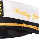 Brosash Birthday Captain Hat - Birthday Gift, Perfect as Party Favors, Costume Accessories