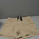 BRISIRA Mens Swim Trunks 5 Inch Quick Dry Bathing Suit with Compression Liner Beach Swimsuit Board Shorts Pockets Light Khaki XL