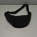 Small Nylon Crescent Crossbody Bag Black