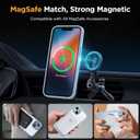 Miracase Magnetic for iPhone 14 Case 6.1 inch (Compatible with MagSafe)with 2X Screen Protectors Military-Grade Protection, Anti-Fingerprint Translucent Matte Phone Case Cover, Light Blue
