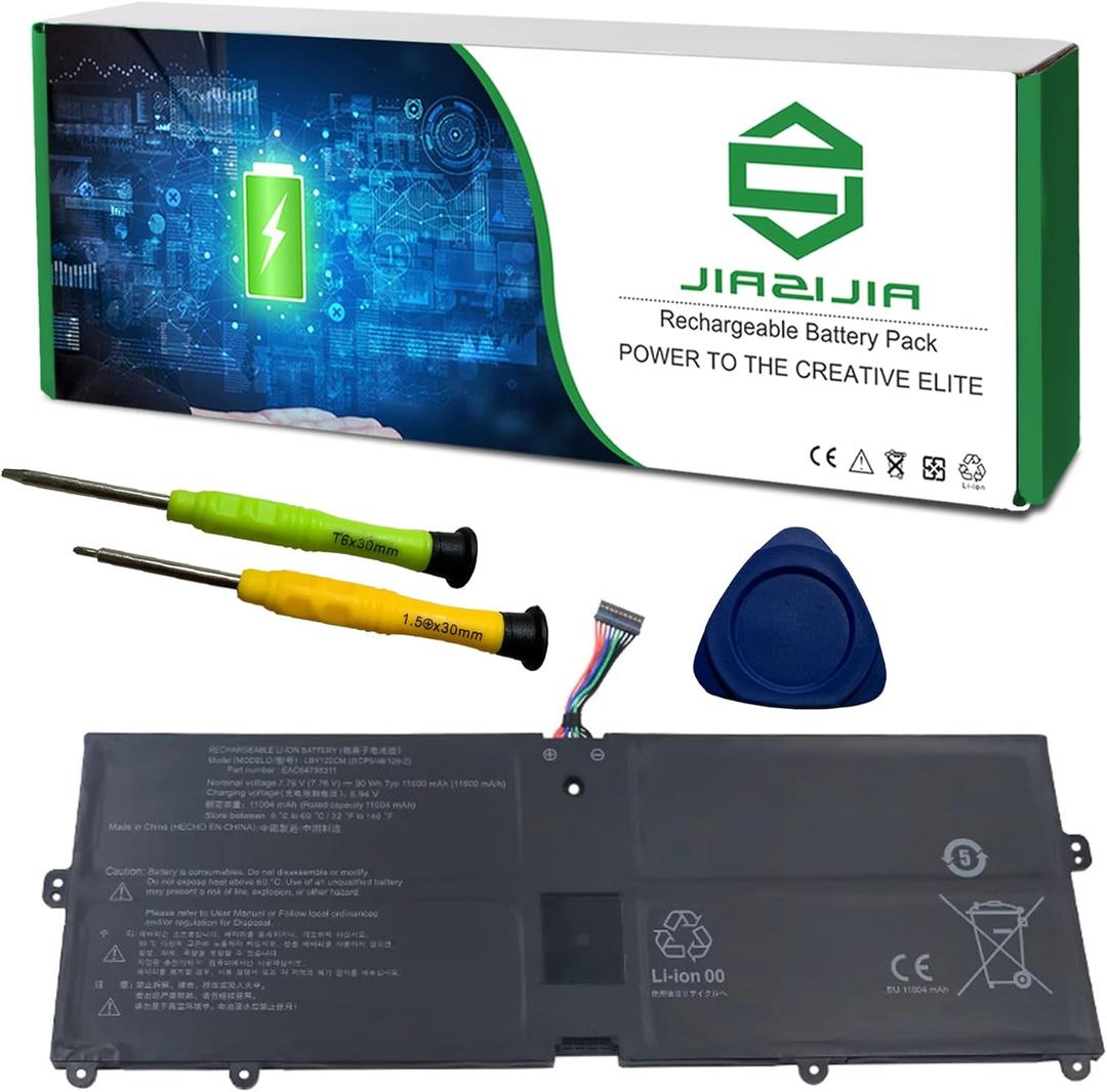 LBY122CM Laptop Battery Replacement for LG Gram 16Z90R Series Notebook EAC64798311 Black 7.76V 90Wh 11600mAh