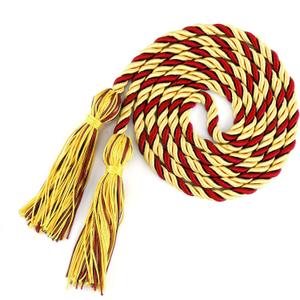 Red Gold Graduation Cords, Cords for Graduation 2026, Graduation Tassel Cord, Honor Cords, 67" Long Braided Graduation Ropes Cords for Graduation Decorations Bachelor Gown Master Doctoral