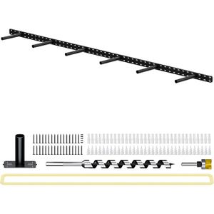 1 Pack Large Shelf Brackets Long Floating Shelf Bracket Invisible Floating Shelf Hardware Heavy Duty Floating Mantel Brackets(70"X6"X1.5" with Tools)