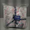 Cmfshape Garden Floral Bedding Set King,Reversible Quilted Bedspread,Pink Butterfly Quilt Set,Reversible Stitched Coverlet with 2 Pillow Shams(King106 x96 Pink)