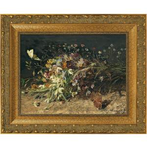 Solid Wood Vintage Canvas Frame for 20x24 Oil Paintings,Gold