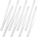 8 Pack Window Security Bar Extendable Tension Rods 23.6-43.3 Inch 1.2'' Diameter Adjustable Sliding Glass Door Lock Security Stick Window Safety Bars with Rubber Tips for Bathroom Cupboard