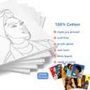10 Pack Pre Drawn Canvas Boards for Painting for Adults, for Paint Party Favors,Beginner Favor, Paint by kit for Adults(Couple) Sip and Paint kit Date Night