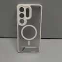 Magnetic for Samsung Galaxy S26 Ultra Case, [Compatible with MagSafe][Full Camera Protection][Built-in Invisible Kickstand] Translucent Matte Phone Case for S26 Ultra 6.9" - White