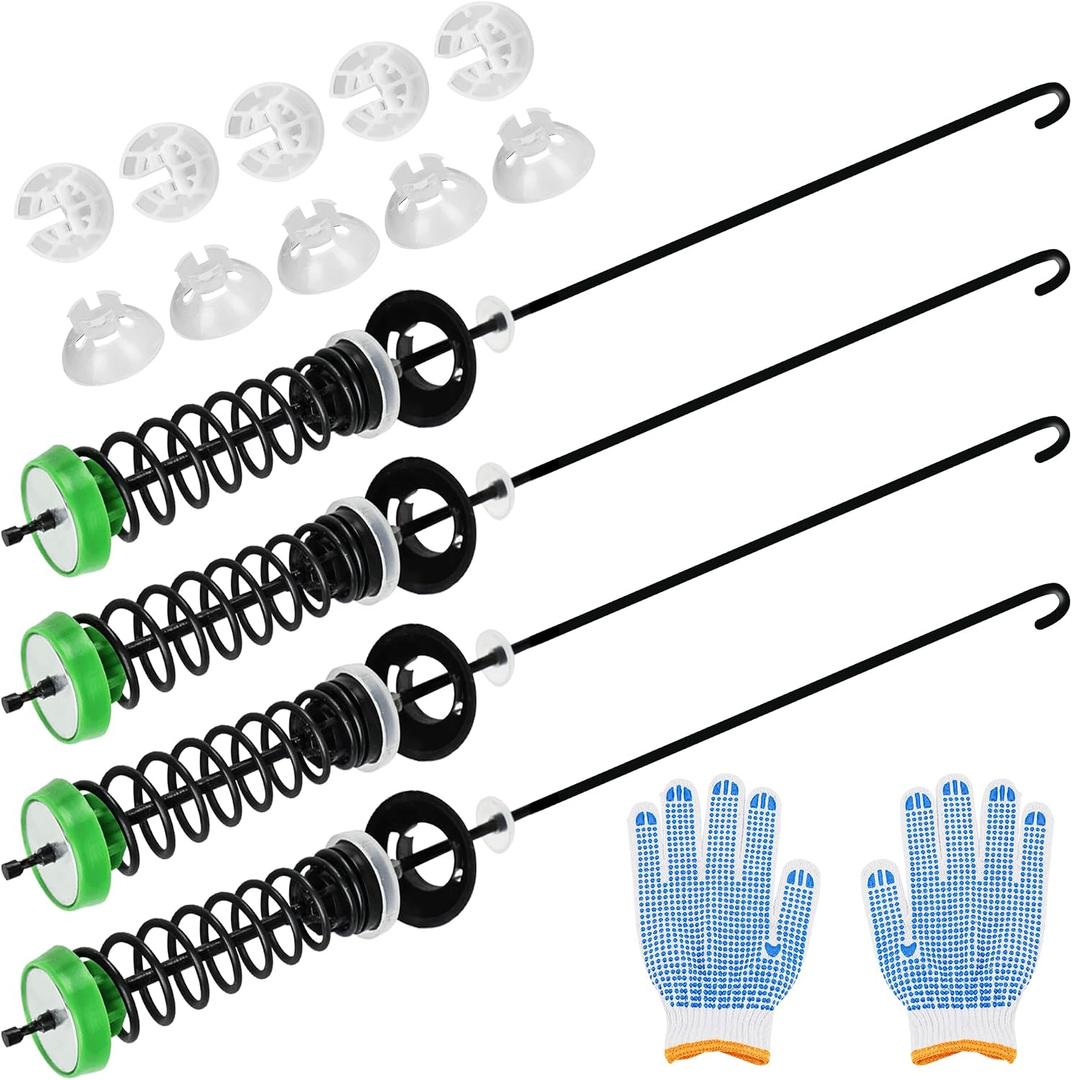 【2026 Upgraded】W11130362 WTW5000DW2 WTW5000DW3 WTW5000DW1 MVWX655DW1 MVWC565FW2 MVWC565FW1 Washer Suspension Rod Kit for Whirlpool Maytag Kenmore Washer - Replaces W10594080 W10735786 W10748956
