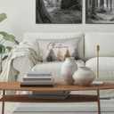 Neutral Merry Christmas Tree Pillow Covers 12x20 Double-Sided, Rustic Christmas Decor, Cozy Winter Abstract Pine Tree Lumbar Pillow Covers for Home Bedroom Living Room