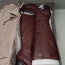 Franco Sarto Women's Jonie Mid Calf Boot Oxblood Red Leather, 6 M