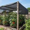 ColourTree 50% Black Shade Cloth, 16FT x 20FT Mesh Tarp, UV Resistant Netting with Upgrade Grommets for Plant Cover, Greenhouse, Chicken Coop, Barn, Kennel, Garden
