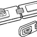 QCAA Extra Heavy Duty Concealed Safety Hasp, Flexible Link, with Hardened Staple, 6-1/4" Single Flexible, Black Coated, 2 Pack