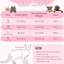Cat Harness and Leash Set Escape Proof, Adjustable Cat Vest Harnesses Soft Kitten Harness Reflective Strips Jacket with Flower, Breathable Mesh Harnesses for Cats Puppy Easy to Wear Outdoor Walking, M