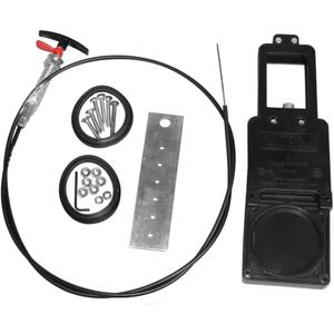 Valterra-TC372 Flexible Cable Kit with 3" Valve, Mess-Free Waste Valve for RV's, Campers, Trailers, Black ( universal fit)