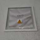 eletecpro 12x12 Floating Picture Frames Set of 2, Clear Double Glass Picture Frames for Wall Mount, Display Multi-size Photos and Artworks up to 12x12 Inches, Home Decor, White