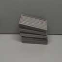 10 Pack Jewelry Organizer Tray Drawer Inserts Stackable Velvet Liner Dividers Customizable Jewellery Box Foam Ring Earring Holder Necklace Bracelet Storage Display Dish Flat in Dresser Vanity (Grey)