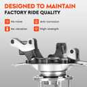 Front Steering Knuckle & Wheel Bearing Hub Assembly for Jeep Compass 2007-2017, Patriot 2007-2017, Dodge Caliber 2007-2012, 4WD AWD FWD, 698-411 698-410 698411 698411, Left and Right Side