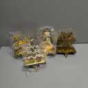 4 Pack Christmas Stocking Holders for Mantle, Stockings Hangers Set of 4, Snowflake Snowman Tree Deer Reindeer Heavy Weighted Hooks for Mantel Fireplace Windows Indoor Decorations Gold