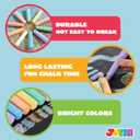 JOYIN 120 PCS Sidewalk Chalks for Kids Giant Box Non-toxic Jumbo Colored Washable Sidewalk Chalk for Toddlers in 10 Colors