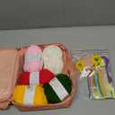 Aeelike Crochet Kit for Beginners Adults, Crochet Kits Include Yarn, 59pcs Crochet Starter Kit for Beginners,Ergonomic Crochet Hooks 2.0-6.0 mm, Lace Steel Needles 0.6-1.9 mm (pink cat)