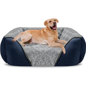 INVENHO XX-Large Dog Bed Rectangle Washable Orthopedic Soft Calming Sleeping Durable Pet Cuddler with Anti-Slip Bottom