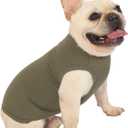 Dog Blank Cotton Shirts,Plain Dogs Large Big Clothes,Army & Deep Green, XXXL