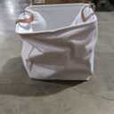 Fabric Storage Bin Organizer Toy Box Large Laundry Hamper Makeup Container Cute White