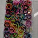 200PCS Elastic Hair Ties, No Crease Hair Small Ponytail Holders for Kids Girls Baby Toddler, Multicolor, Hair Accessories