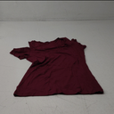 Women's Burgundy Open Shoulder Shirt, M
