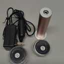 4.8IN Longer Electric Foot Callus Remover with 80pcs Sandpaper Discs, Professional Aluminum Callus Remover for Feet, Stepless Speed Control Pedicure Tools for Dead Skin (Pink)