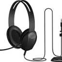 Cyber Acoustics Stereo PC Headset (AC-4000), 3.5mm Connection, Noise Canceling Microphone for PC, Mac and, Tablets, Perfect for Classroom or Home (1 Unit)