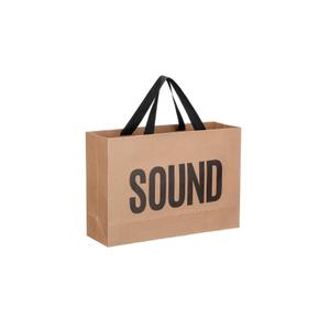 Kolldenn Sound Gift Bag for Him Her Five Senses Gift Bags with Ribbon Handle Gift Decoration for Birthday Wedding Anniversary Graduation Party(Kraft,12.6 x 8.7 x 4 Inch)