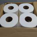 Genuine Joe Jumbo Roll Bath Tissue - 2-Ply White Toilet Paper, 3.3" x 650' per Roll, 12 Count Bulk Pack, Recycled Fiber, Commercial Grade for Dispensers