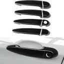 Exterior Door Handle Cover Compatible for BMW 118i 120i 320i 323i 328i 335i 435i 440i Accessories Door Handle Protector Trim Golssy Black