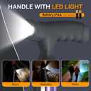 Walking Cane with LED Light for Seniors Men Women, Adjustable Folding Canes for Elderly, Ergonomic Handle & All Terrain Shock Absorbing Base, Walking Sticks for Indoor Outdoor Travel Hiking Support