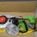 Electric Weed Wacker Eater Battery Powered, Cordless 21V Weed Trimmer with 2 Battery Operated & Charger & Wheels & Shears, 3 in 1 Lightweight Grass Trimmer/Edger/Brush Cutter for Garden Yard Lawn