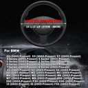 Car Steering Wheel Cover for BMW X3 X5 X7 3 5 Series 328i 528i 535i 530i 540i 320i 330i 325i X1 X2 X4 X6 1 2 4 6 7 8 Series e90 e60 f30 Accessories, 2026 Leather Black (Red Blue)
